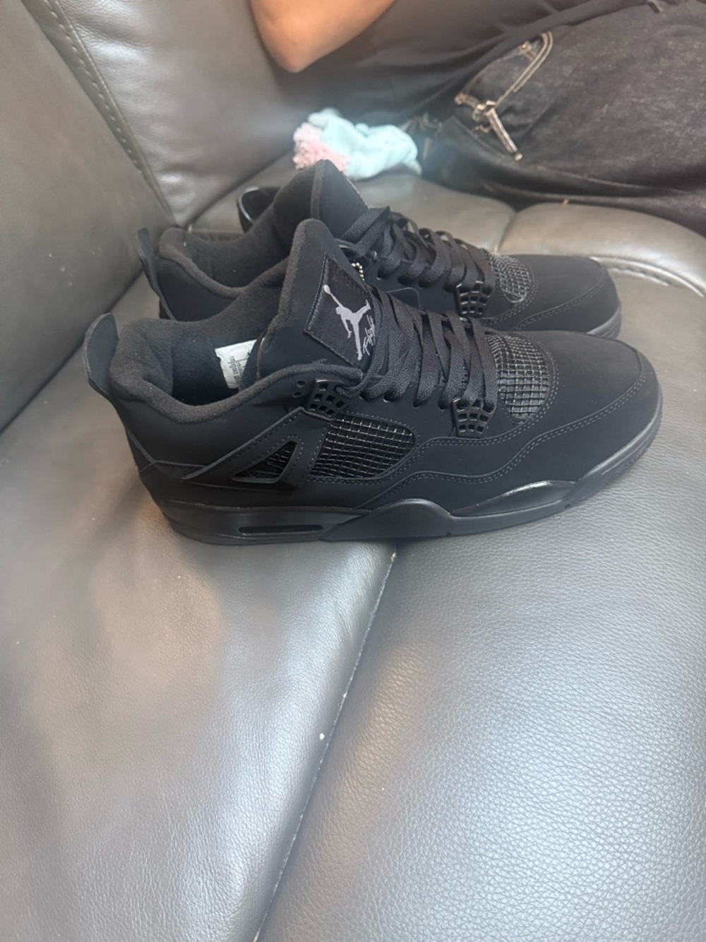 Jordan Black Retro-Style Low Top Sneakers
